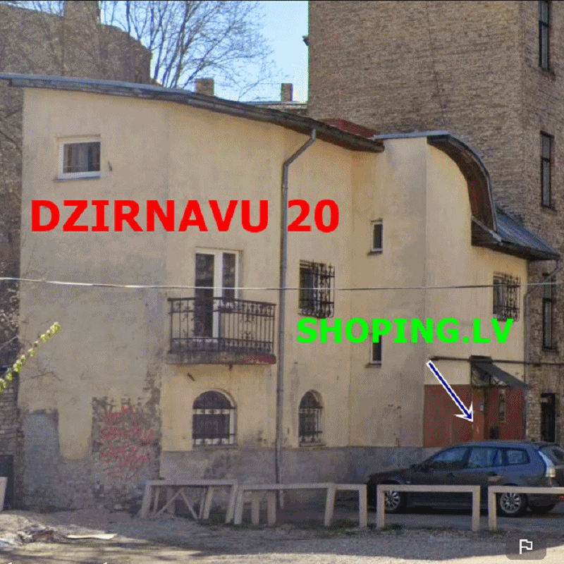 Анимированная схема входа в SHOPING.LV на Dzirnavu iela 20